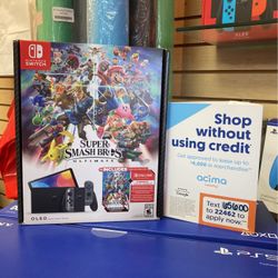 Nintendo Switch Super Smash Brother Edition With Game And 3 Month Online Pass