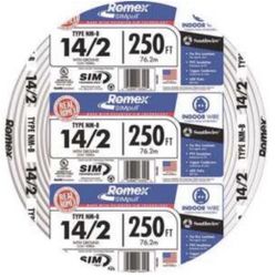 Romex 14-2 250ft $80