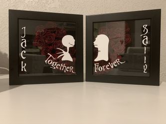 Jack & Sally Together Forever Shadow Boxes