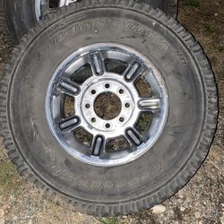 5 17” Hummer Wheels And Tires 8 Lug