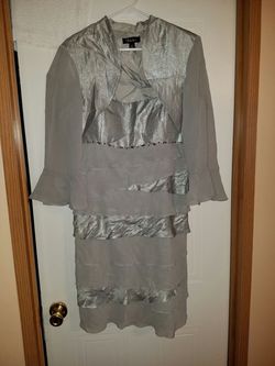 Evening gray dress