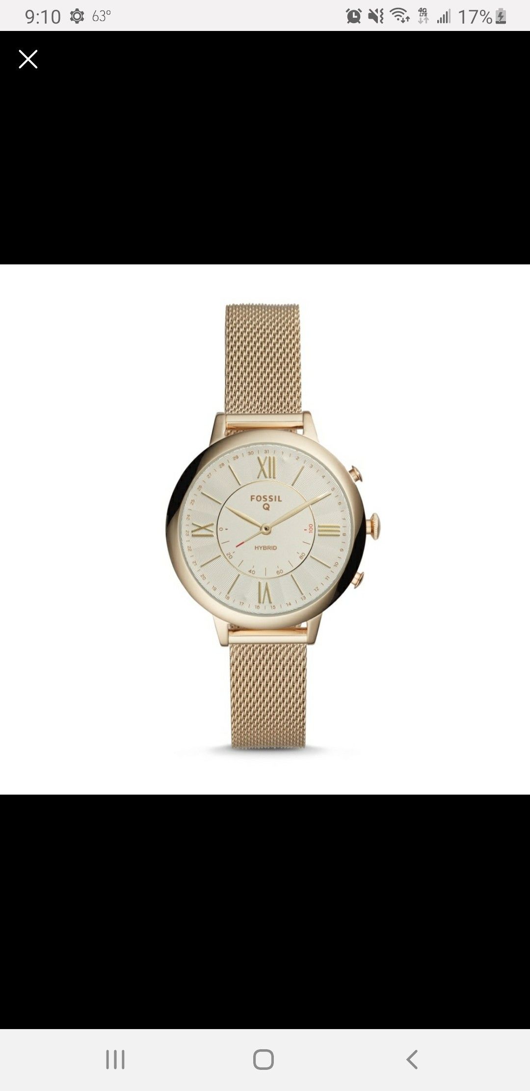 LIKE NEW Fossil Hybrid Smartwatch Jacqueline Gold