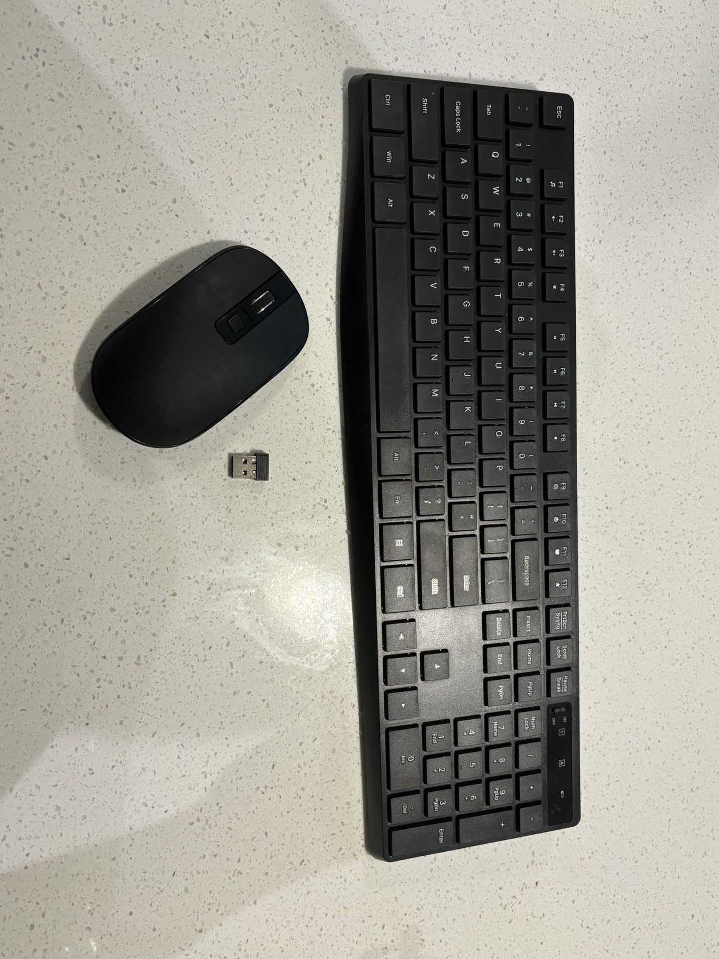 Wireless Keyboard & Mouse For Desktop -  $15