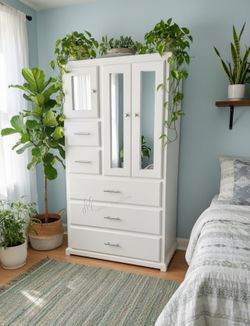 White Wardrobe Closet 40" Inch!