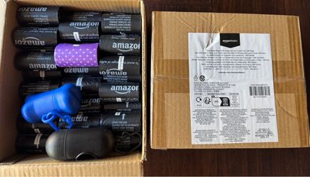 1700 Amazon Basics Dog Waste poop Bags & Dispensers
