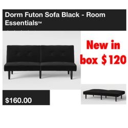 New in box black futon $120 cash only see pictures for description  Plz don't waste my time asking if you're not interested..Cash/Pick up Only in East