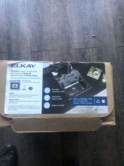 Elkay 15” Stainless Sink Brand New