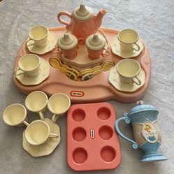  Vintage Little Tikes Victorian Tea Set 