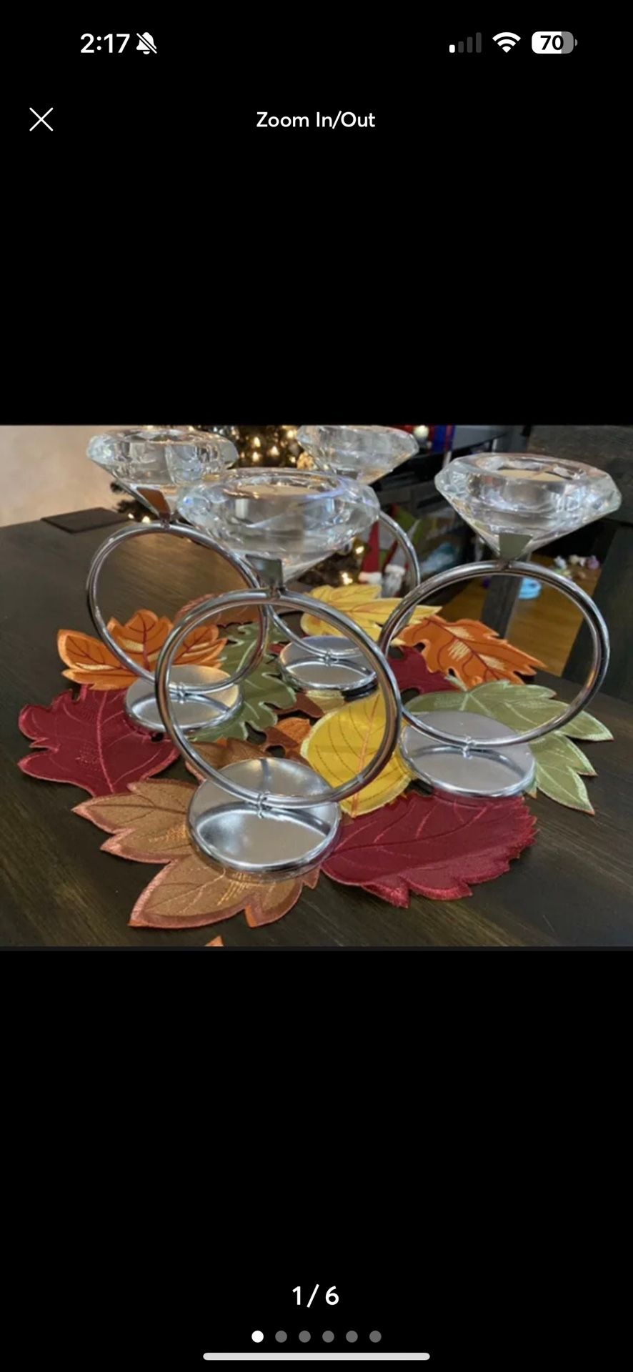 4 engagement ring wedding ring candle holder