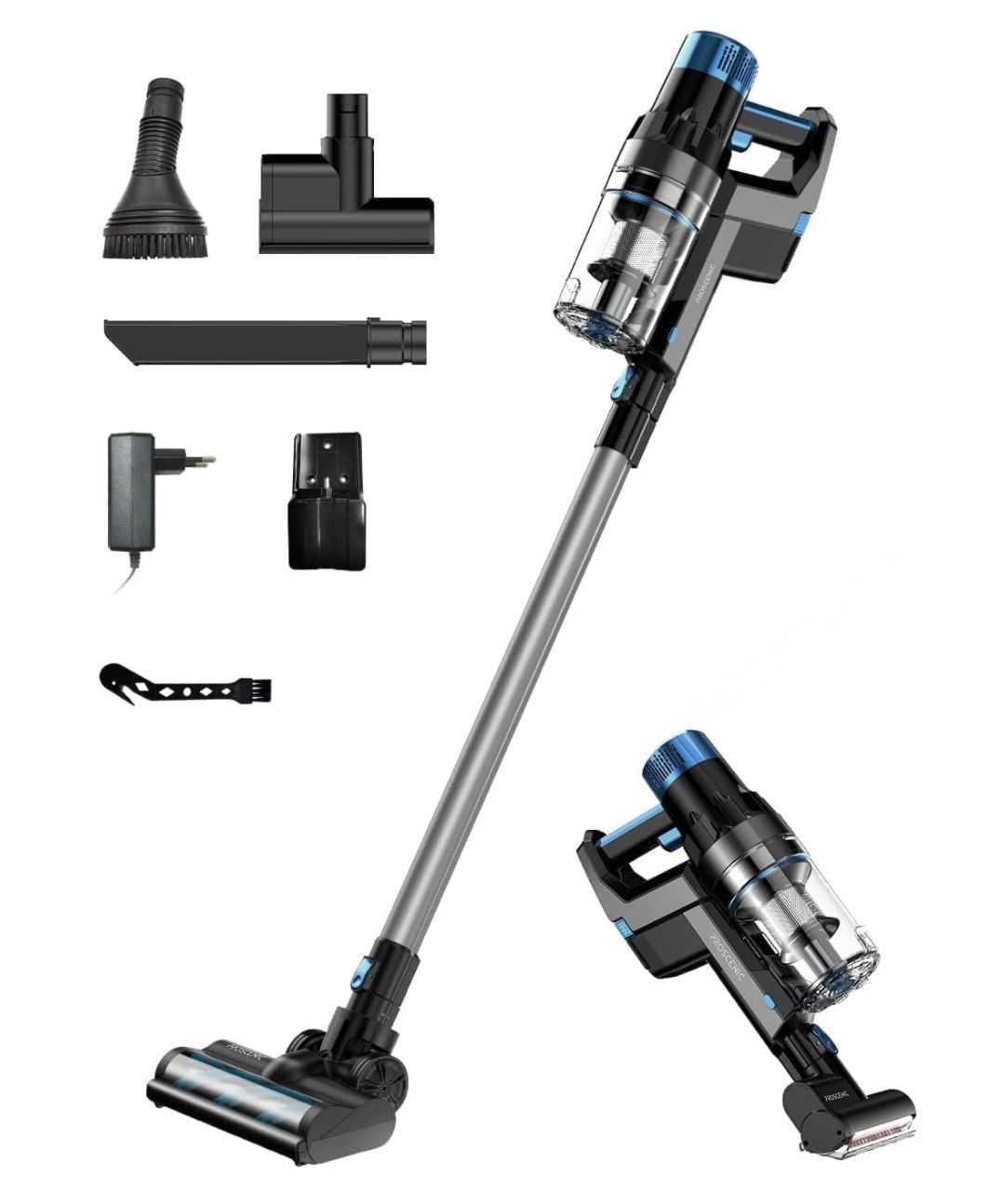 Proscenic P11 Smart Wireless Broom Vacuum Cleaner Grey