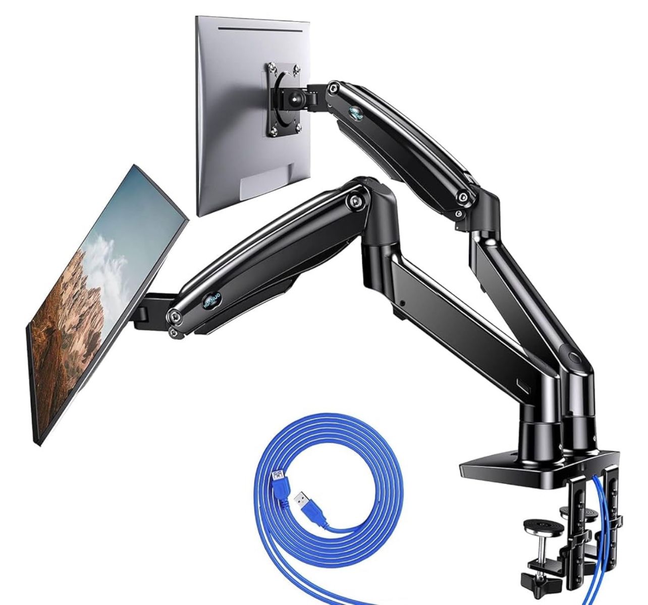 Dual Monitor Stand for 13 to 35 inch, Premium Dual Monitor