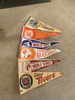 Vintage wall pennants