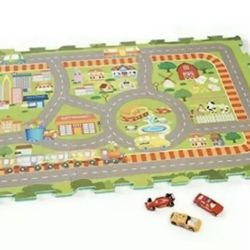 Foam Mat Vehicle Play Set