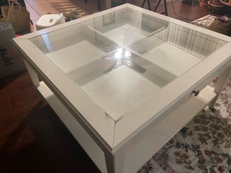 White coffee table
