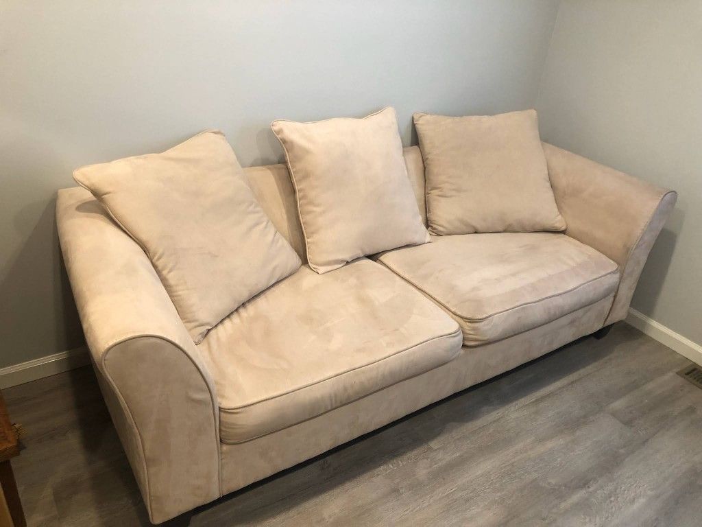 Beige Sofa With Pillows