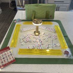 Brand New YMI American Mahjong Game Aloha Plumeria Set with Accessories