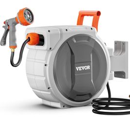 VEVOR Wall-Mount Retractable Hose Reel 100ft