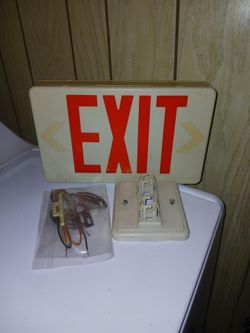 Exit sign