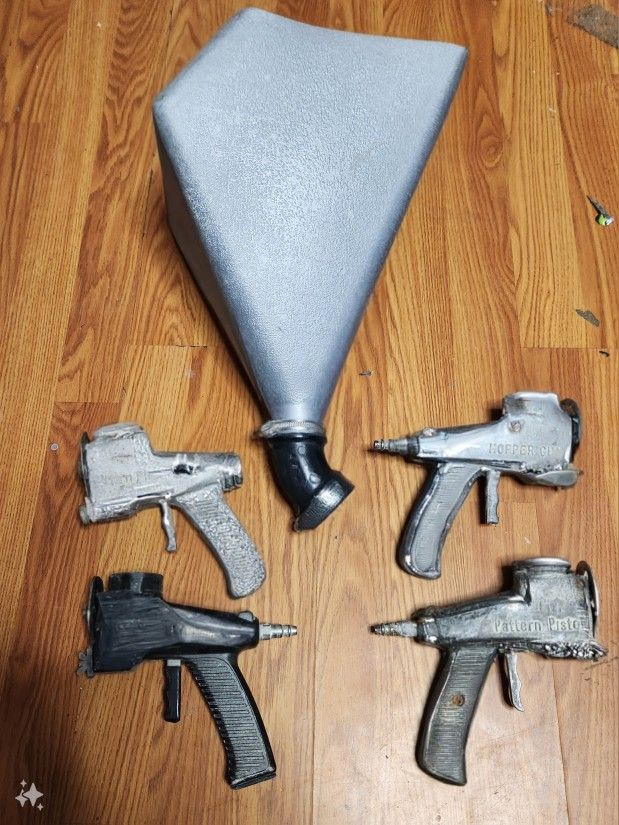 Textured Spray Gun with 4 Sprayers