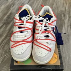Off White Nike Dunk Lot 13 Sz 10 Used