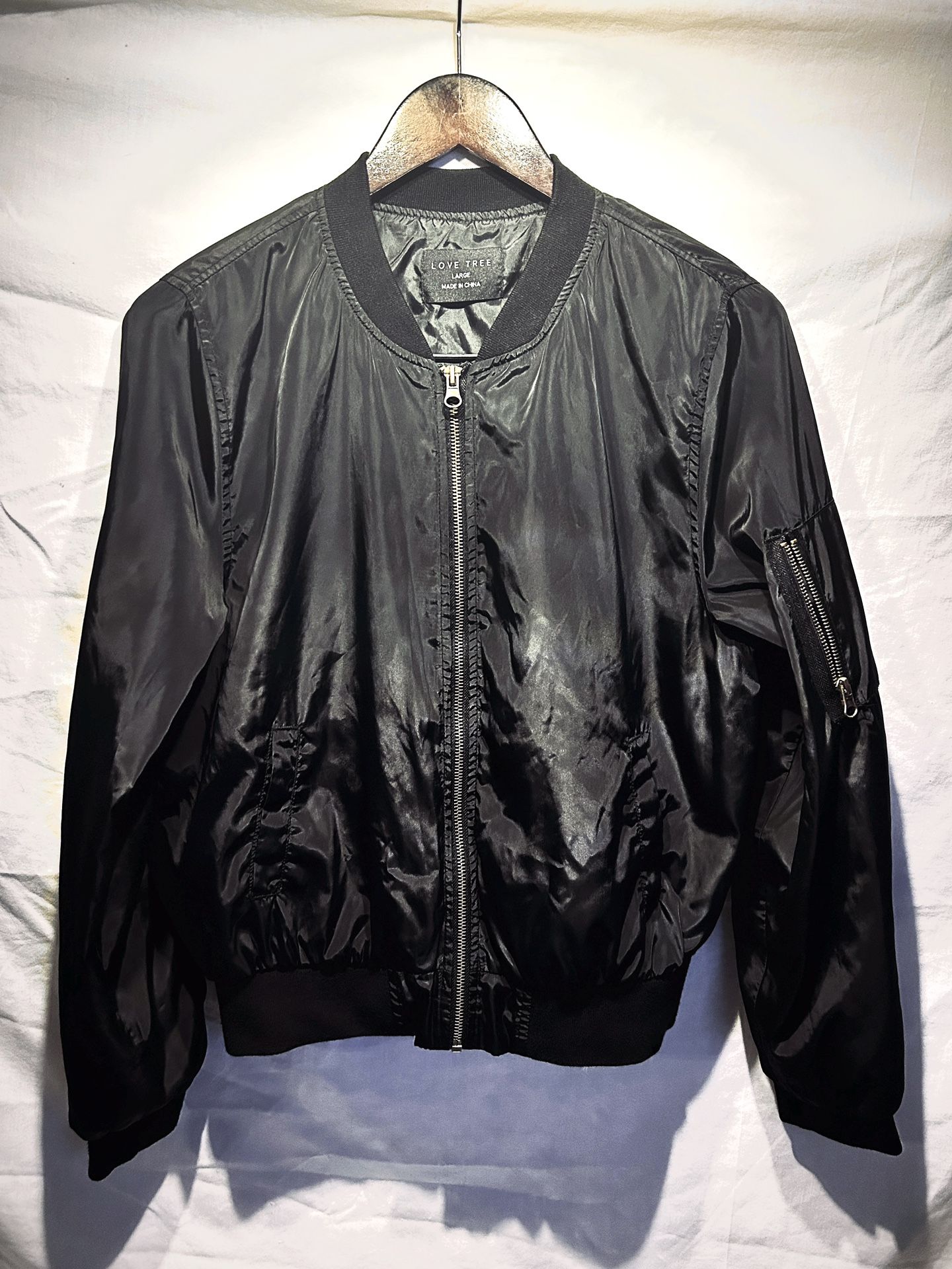 Love Tree Lightweight Bomber Jacket-Men’s Large