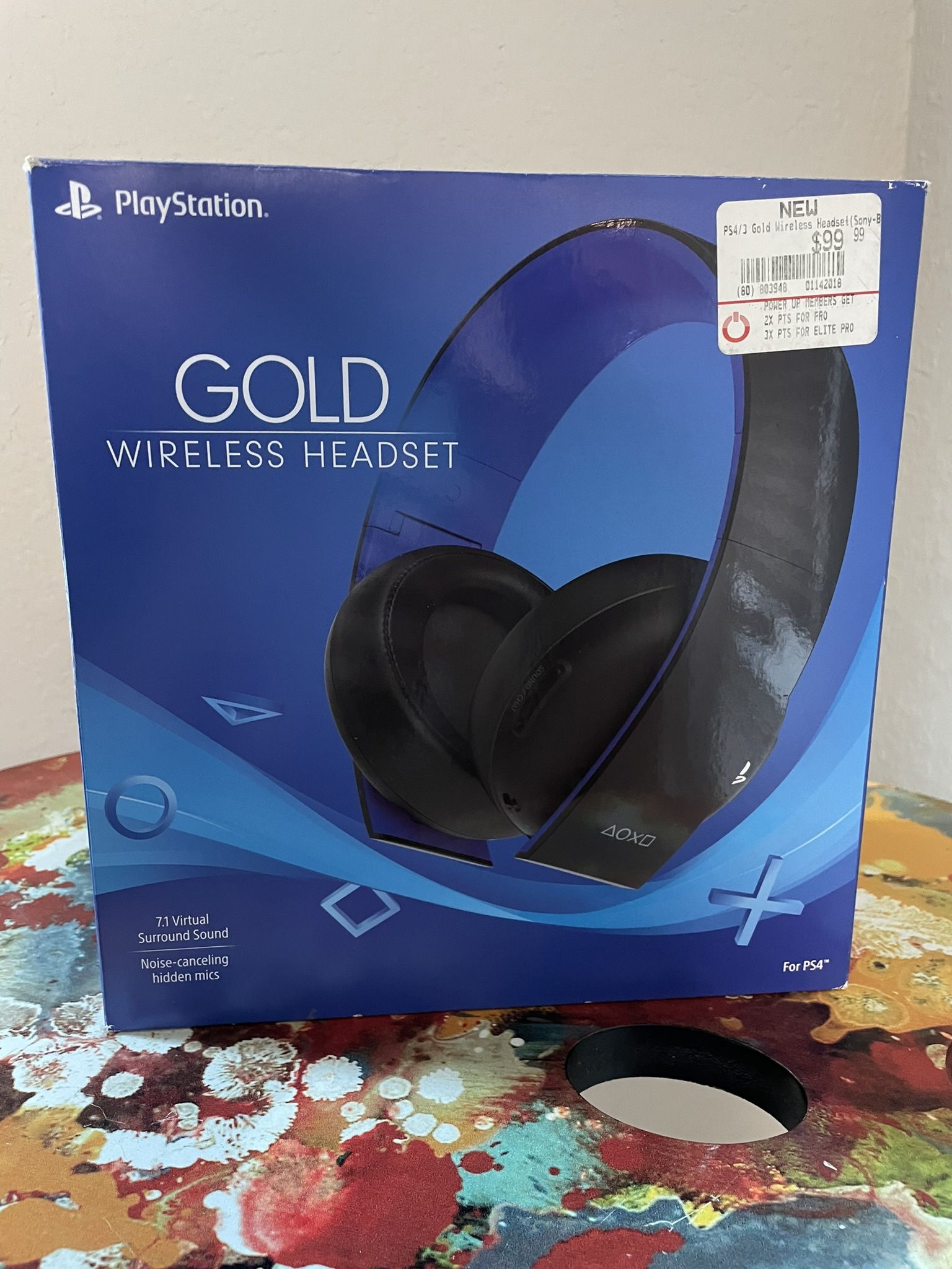 PS4 Gold Wireless Headset