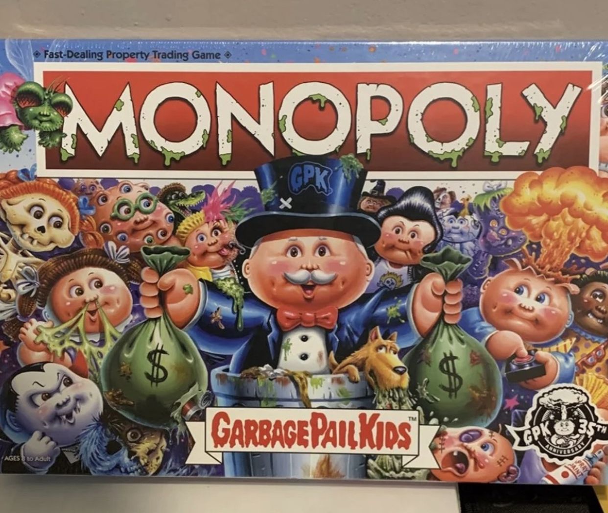 GPK Monopoly 35 Anniversary Factory Sealed