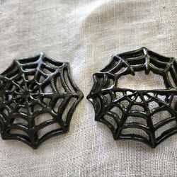 Black Metal Spider Webs 