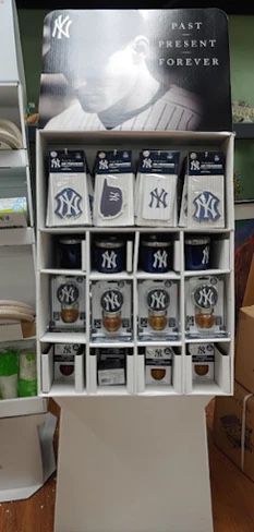 New York Yankee Air Freshener & Candle Display
