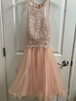 Peach Cute Dress $25