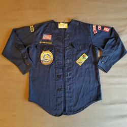 BSA Cub Scout Boy Scouts Uniform Shirt Badges Bay Council Marinette Wisconsin WI of America