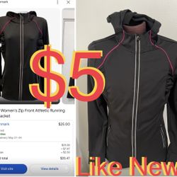 $5 in great condition Ideology Women zip Front Athletic Running Hoodie Jacket like new