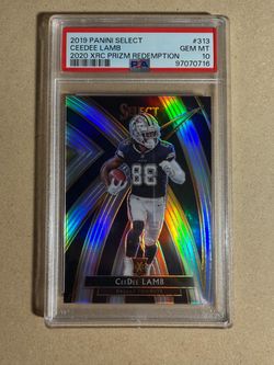 CeeDee Lamb 2019 Panini Select XRC Prizm PSA 10