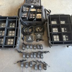 Complete ADJ Wireless Lighting Bundle Uplights Up Lights 