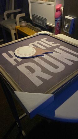 Home run wall decor