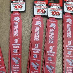 Amped Carbide Diablo 9 Inch Sawzall Blades