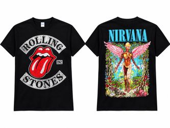 Rolling Stones or Nirvana T Shirts