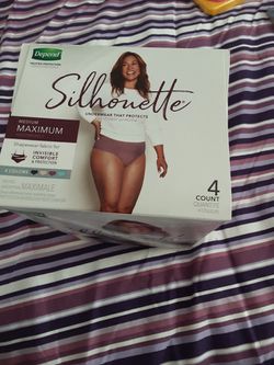 Depend Silhouette Underwear for Women, Medium Invisible Comfort, 4 Count  for Sale in San Francisco, CA - OfferUp