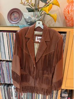 PRICE DROP:VTG,DIAMOND LEATHERS MADE in USA, lined, COGNAC LAMBSKIN LEATHER JT,M