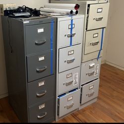 File Cabinets 4-Drawer And 2-Drawer 