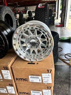 17s KMC wheels tires new 6lug truck suv Chevy ford