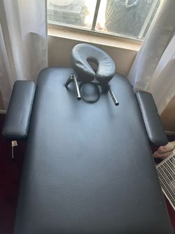 Portable Black Massage Bed, Lash Bed, Esthetician bed, Cama de Masajes