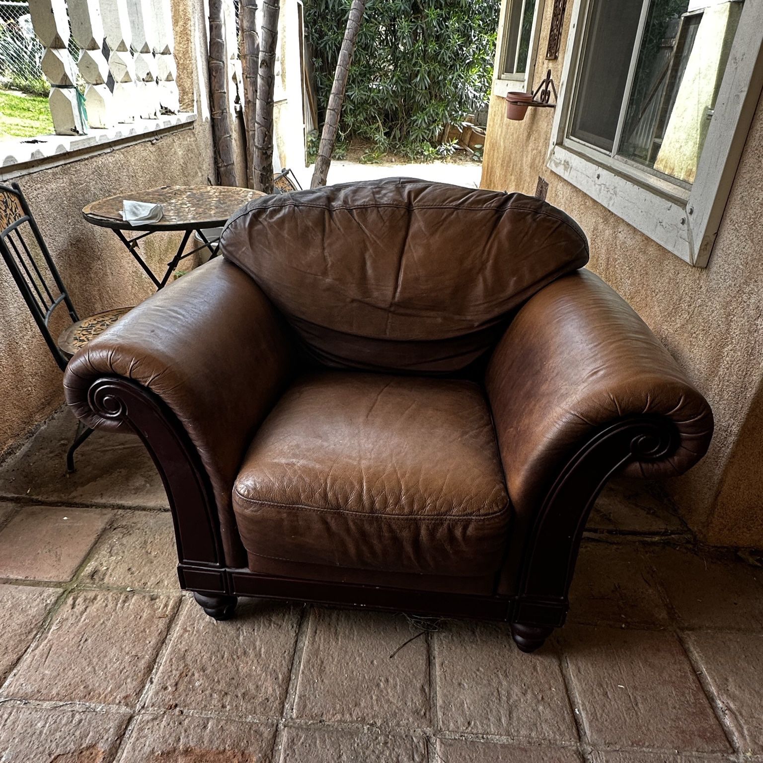 Leather Brown Armchair