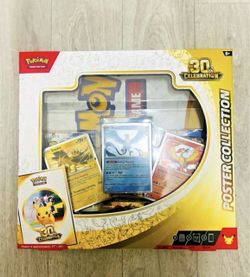 Pokemon 30th Anniversary Celebration Poster Collection Box TCG NEW SEALED