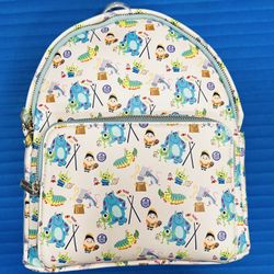 Danielle Nicole (similar to Loungefly, Bioworld, Her Universe etc.) Disney Pixar Characters (Monster Inc., Bugs Life, Ratatouille, UP) Mini Backpack -