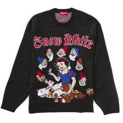 SUPREME SNOW WHITE SWEATER SIZE MEDIUM