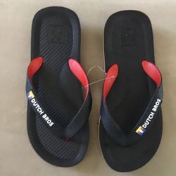 Dutch Bros Logo Flip Flops Sz 6 (Women’s) NWT  