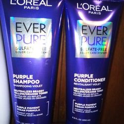 L'Oreal Paris EVER PURE PURPLE SHAMPOO AND CONDITIONER 