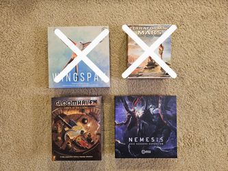 Gloomhaven Jaws of the Lion and Nemesis Voidseeders Board Games