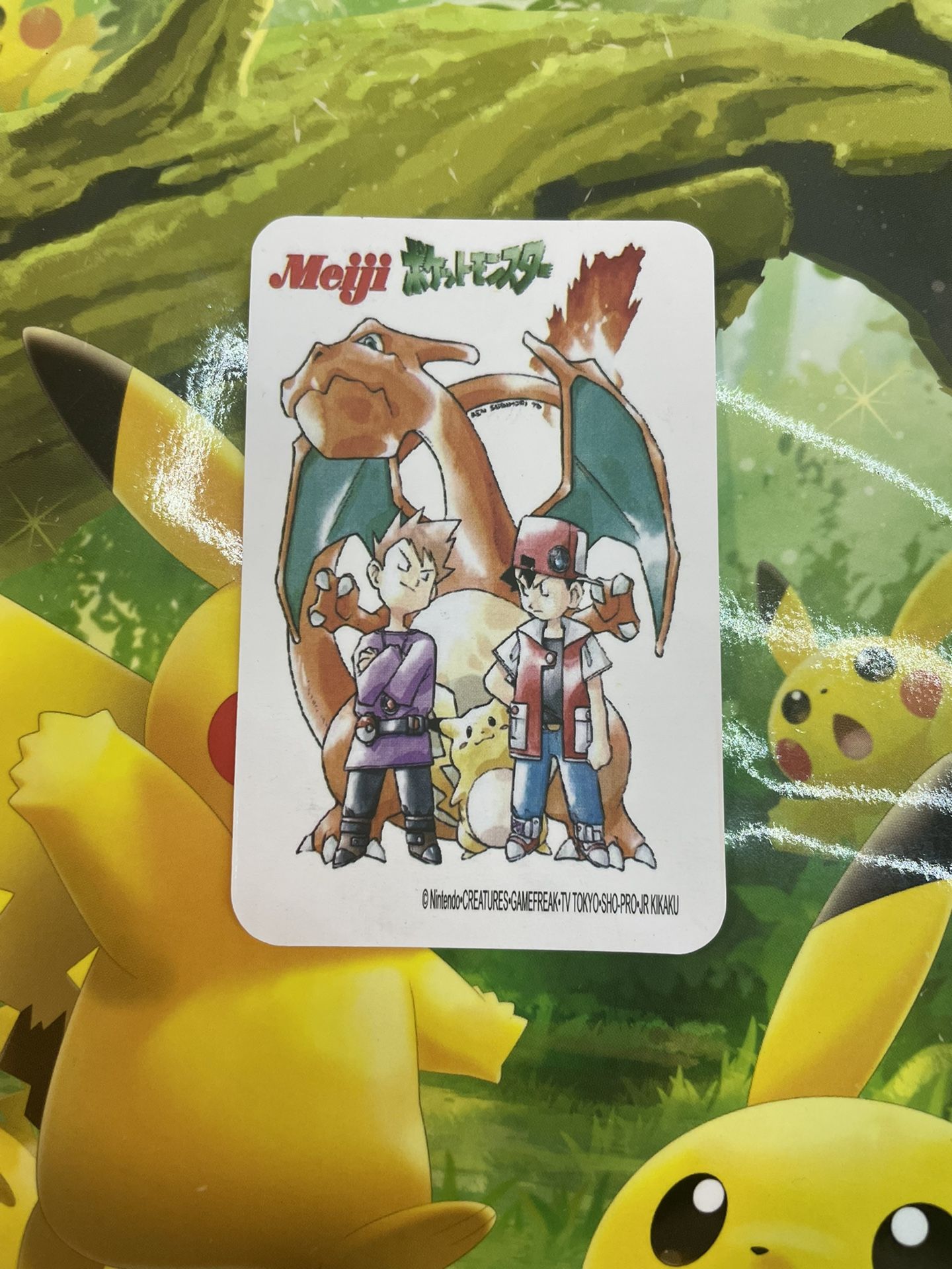Meiji Pokemon Card Charizard Blastoise Venesaur